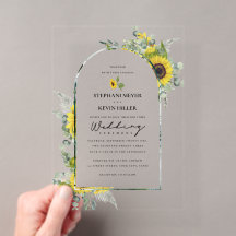 Sonnenblumen und Eukalyptus-Hochzeit