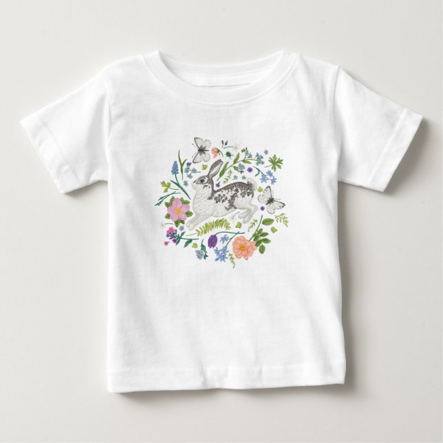 Sonnenblumen und Frühlingsblumen Baby T-shirt (Vorderseite)