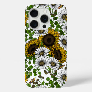 Sonnenblumen und Gänseblumen, Sommergarten 3 Case-Mate iPhone Hülle