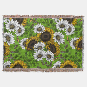Sonnenblumen und Gänseblumen, Sommergarten Decke