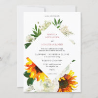 Sonnenblumen und Künstlerische Blütenhochzeit mit 
