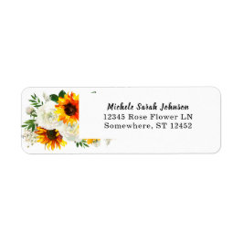 Sonnenblumen und Künstlerische Rosenblütenhochzeit