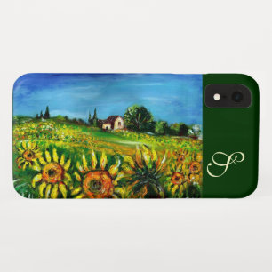 SONNENBLUMEN UND LANDSCHAFT IM MONOGRAMM DER Toska Case-Mate iPhone Hülle