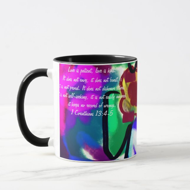 Sonnenblumen und Lieben Tasse (Links)