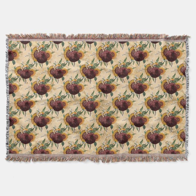 Sonnenblumen und Ranunculus Decke (Vorderseite)