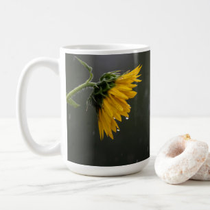 Sonnenblumen und Regen Kaffeetasse