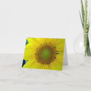 Sonnenblumen und Samen, Spirale, Goldenes Verhältn Dankeskarte