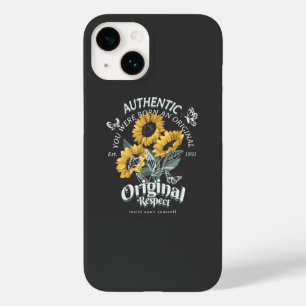 Sonnenblumen und Schmetterlinge Grafik Case-Mate iPhone 14 Hülle