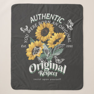 Sonnenblumen und Schmetterlinge Grafik Sherpadecke