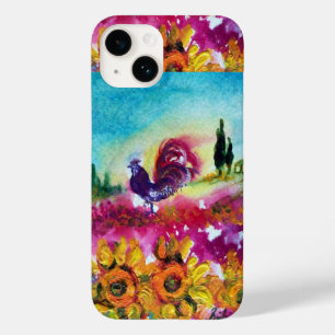 SONNENBLUMEN UND SCHWARZE ROOSTER Case-Mate iPhone HÜLLE
