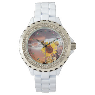 SONNENBLUMEN UND SOMMERSONNENANSCHLUSS MIT PINKKLO ARMBANDUHR