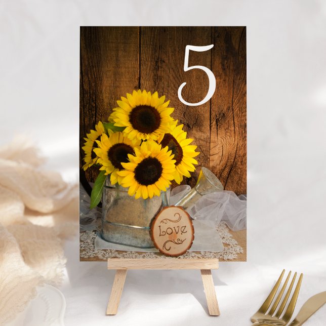 Sonnenblumen und Wassersport können Hochzeiten Tis Tischnummer (Von Creator hochgeladen)