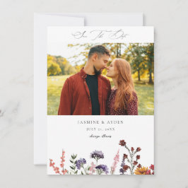 Sonnenblumen und Wildblumen Hochzeit mit Blumen 2 Save The Date