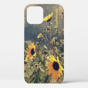 Sonnenblumen unter Sturmwolken-Individuelle Name Case-Mate iPhone Hülle