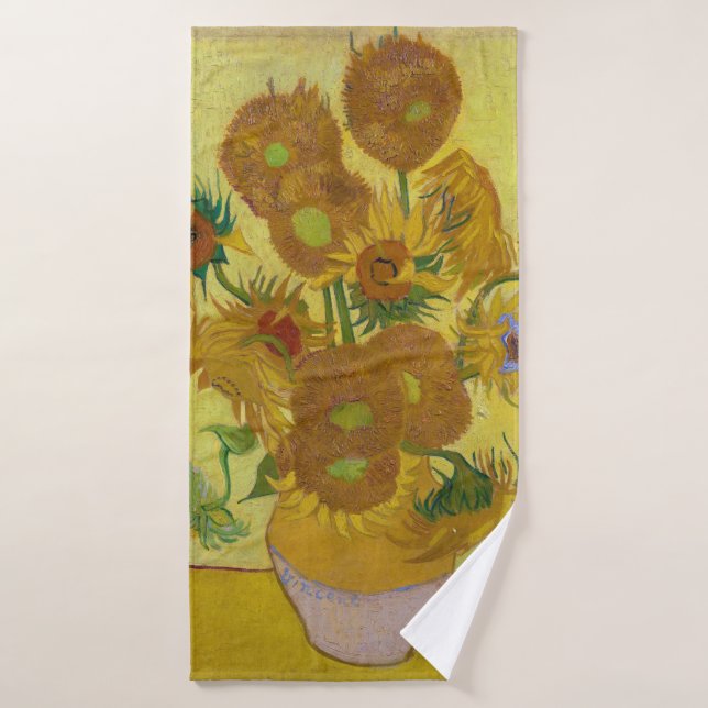 Sonnenblumen, Vincent van Gogh, 1889 Badehandtuch (Badehandtuch)
