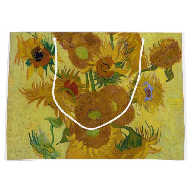 Sonnenblumen, Vincent van Gogh, 1889 Große Geschenktüte (Vorderseite)