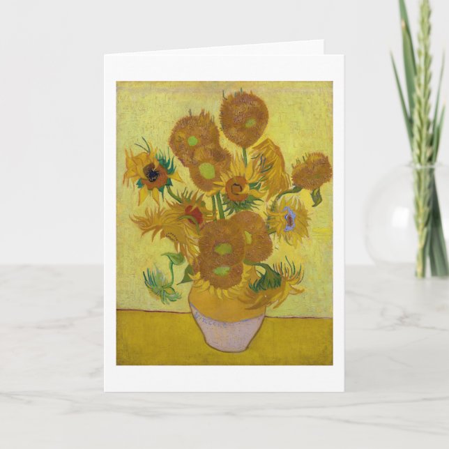 Sonnenblumen, Vincent van Gogh, 1889 Karte (Vorderseite)