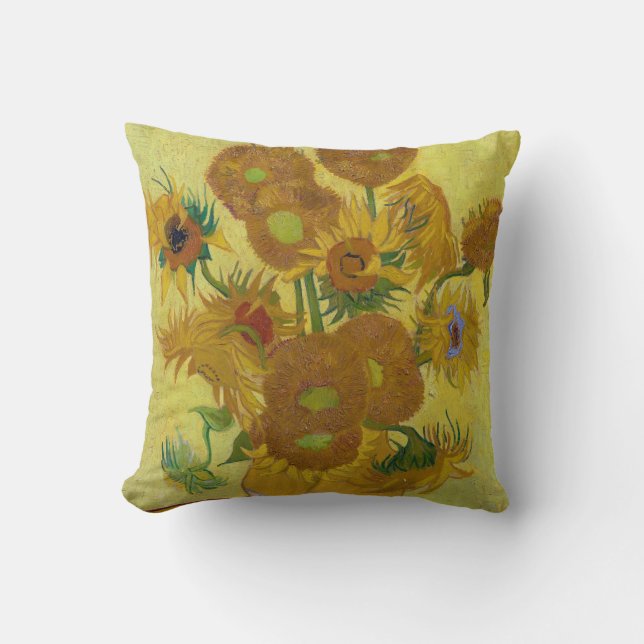 Sonnenblumen, Vincent van Gogh, 1889 Kissen (Vorderseite)
