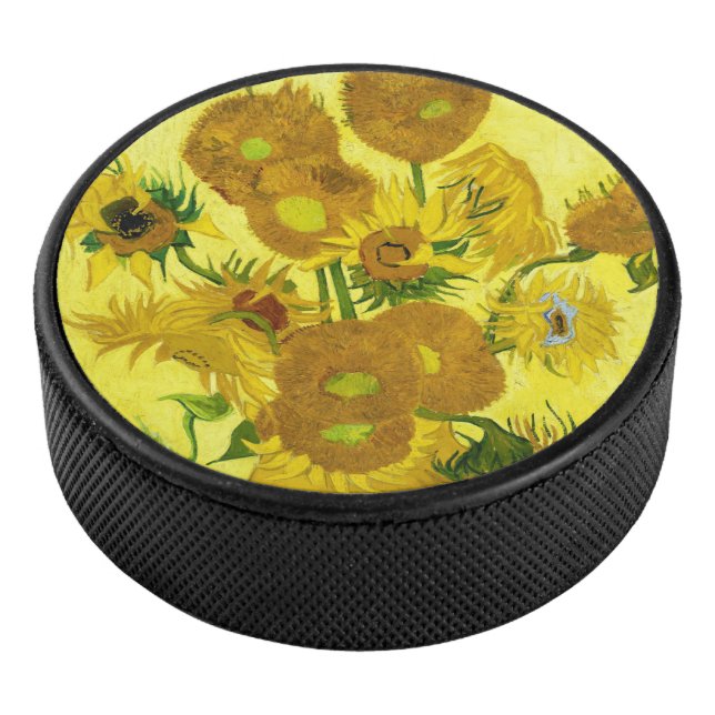 Sonnenblumen Vincent van Gogh Eishockey Puck (3/4)