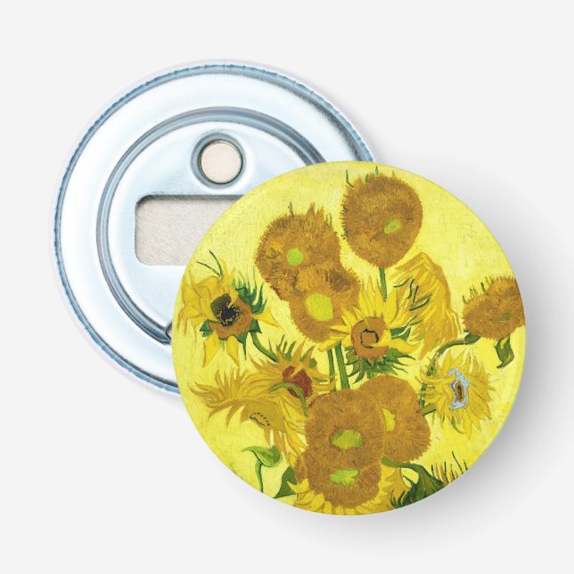 Sonnenblumen Vincent van Gogh Flaschenöffner (Vorderseite)