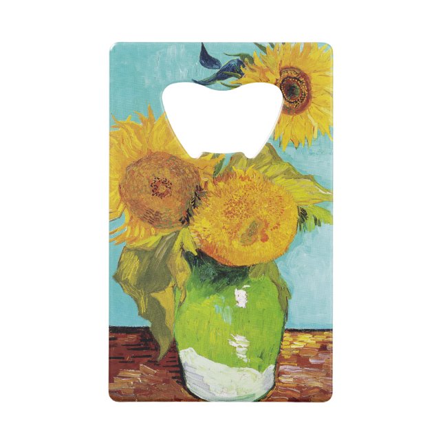 Sonnenblumen Vincent van Gogh Geldbeutel Flaschenöffner (Vorderseite)