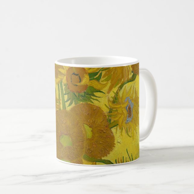 Sonnenblumen - Vincent van Gogh Kaffeetasse (VorderseiteRechts)