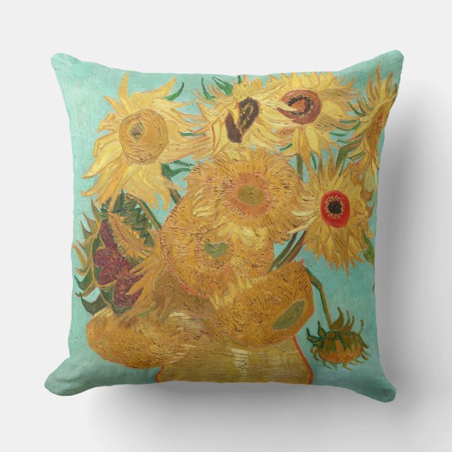 Sonnenblumen Vincent van Gogh Kissen (Vorderseite)