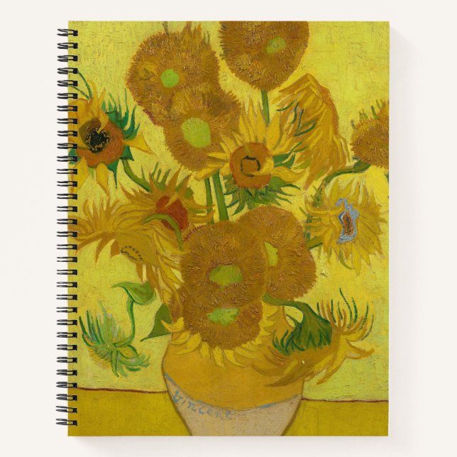 Sonnenblumen - Vincent van Gogh Notizbuch (Vorderseite)