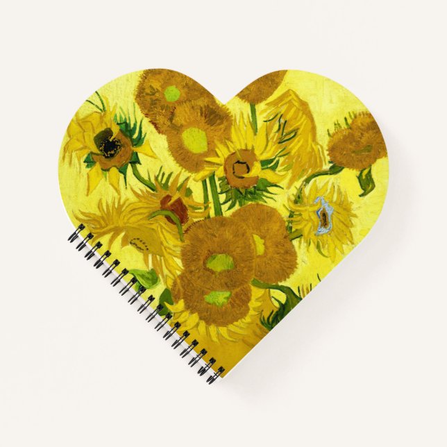 Sonnenblumen Vincent van Gogh Notizbuch (Vorderseite)