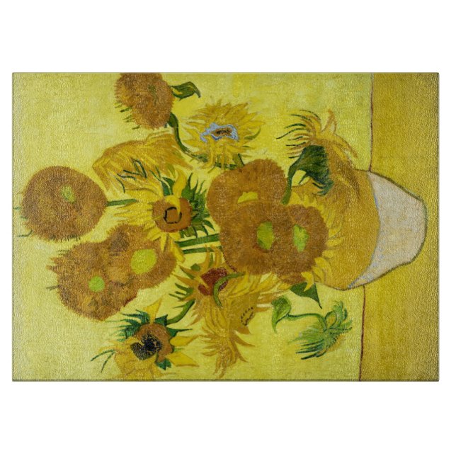 Sonnenblumen Vincent van Gogh Schneidebrett (Vorderseite)