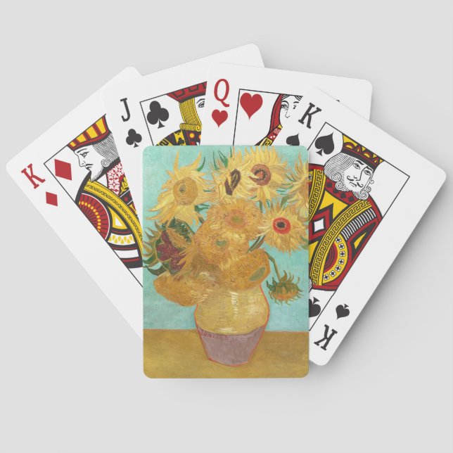 Sonnenblumen Vincent van Gogh Spielkarten (Rückseite)
