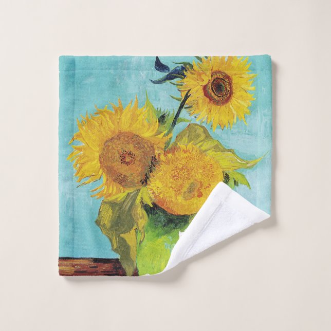 Sonnenblumen Vincent van Gogh Waschlappen (Waschlappen)