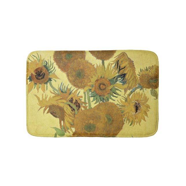 Sonnenblumen Vincent van Goghs |, 1888 Badematte (Vorderseite)