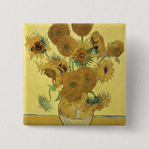 Sonnenblumen Vincent van Goghs , 1888 Button