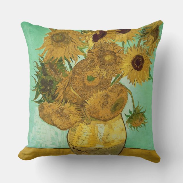 Sonnenblumen Vincent van Goghs |, 1888 Kissen (Vorderseite)