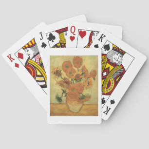 Sonnenblumen Vincent van Goghs  , 1889 Spielkarten
