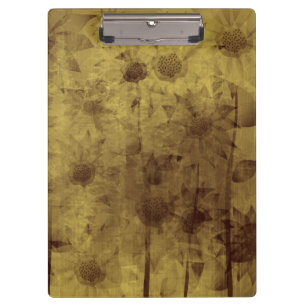Sonnenblumen Vintage Klemmbrett