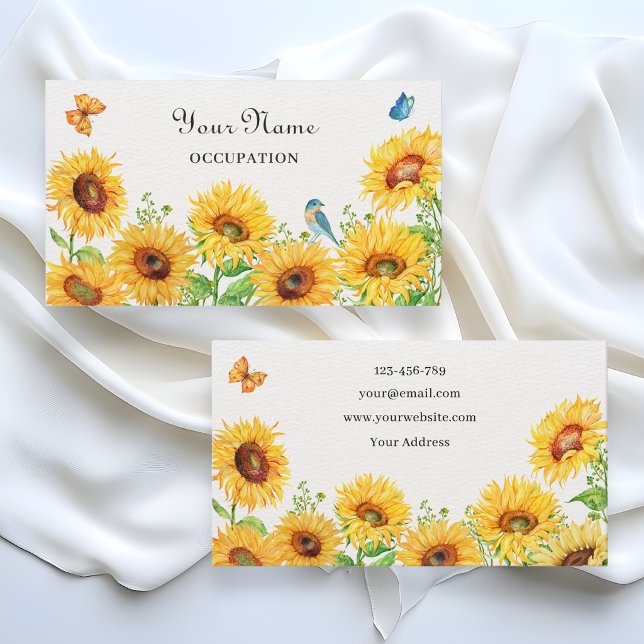 Sonnenblumen Visitenkarte (Von Creator hochgeladen)