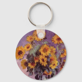 Sonnenblumen von Claude Monet Schlüsselanhänger