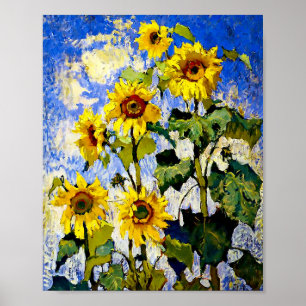 Sonnenblumen von Konstantin Gorbatov Poster