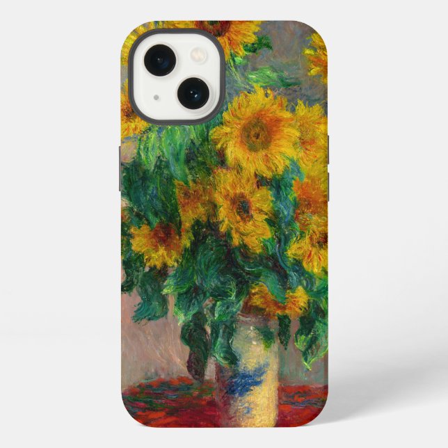 Sonnenblumen von Monet iPhone Hülle (Rückseite)