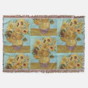 Sonnenblumen von Van Gogh - Blau & Gelber Impressi Decke