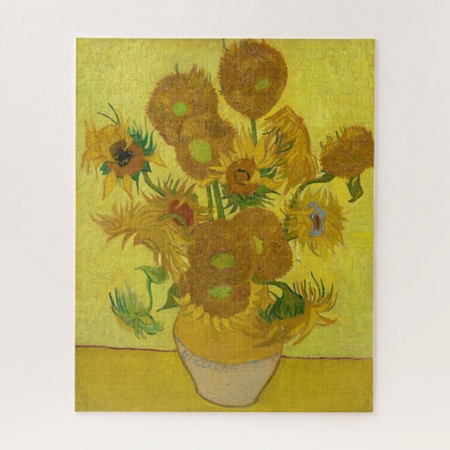 Sonnenblumen von Van Gogh Gemälde Art Jigsaw Puzzl (Vertikal)