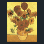Sonnenblumen von Van Gogh Post-Impressionist Poste Poster<br><div class="desc">Gelb ist die Farbe des Glücks. Es hat eine besondere Bedeutung für Van Gogh. Dieses Gemälde,  das von der gelben Farbe dominiert wird,  lässt uns die Energie spüren,  die uns die Sonne und der Wille zum Leben bringen.</div>
