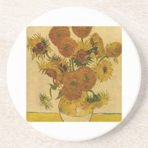 Sonnenblumen von Vincent van Gogh, 1878 Sandstein Untersetzer