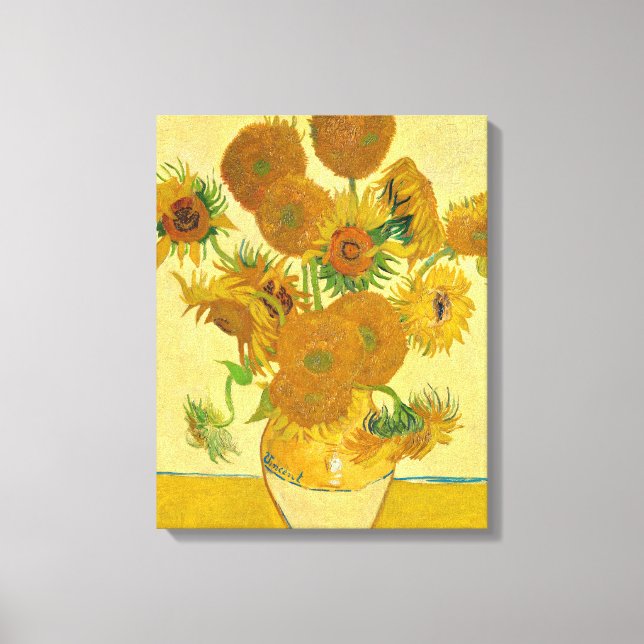 Sonnenblumen von Vincent Van Gogh Leinwanddruck (Vorderseite)