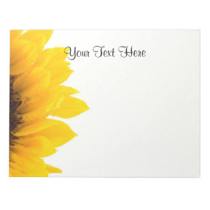 Sonnenblumen Vorlage Notizblock