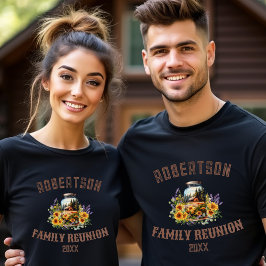 Sonnenblumen Waldhaus Familie Wiedersehen Männer T T-Shirt