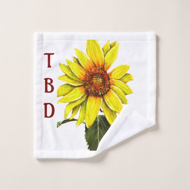 Sonnenblumen Waschlappen Handtuch (Waschlappen)