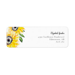 Sonnenblumen Wasserfarbe Blumenschrift Elegant Gel
